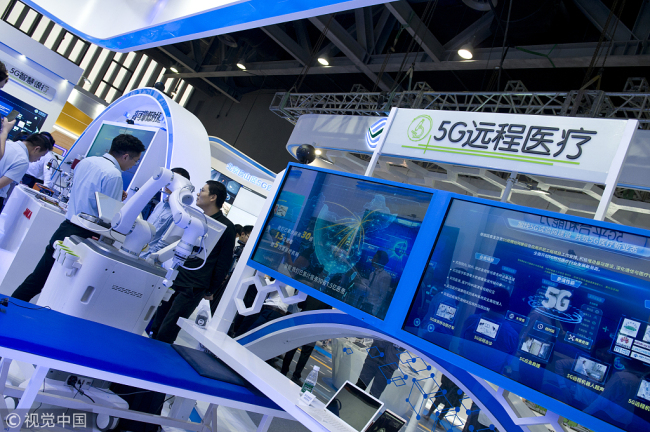 The remote surgery powered by 5G technology is one of the latest attempts by people working in different sectors.[Photo:VCG]