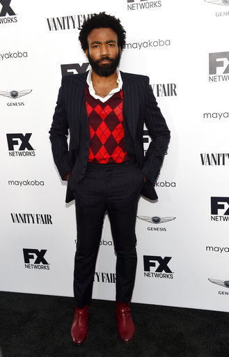 Donald Glover, creator and star of the FX series "Atlanta," poses at a private cocktail party to celebrate the FX network's Emmy nominations, Sunday, Sept. 16, 2018, in Los Angeles.[Photo: AP]