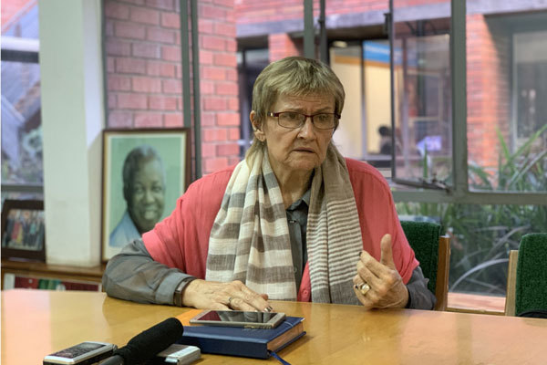Phyllis Johnson, founding director of the Southern African Research and Documentation Center (SARDC). [Photo: China Plus]