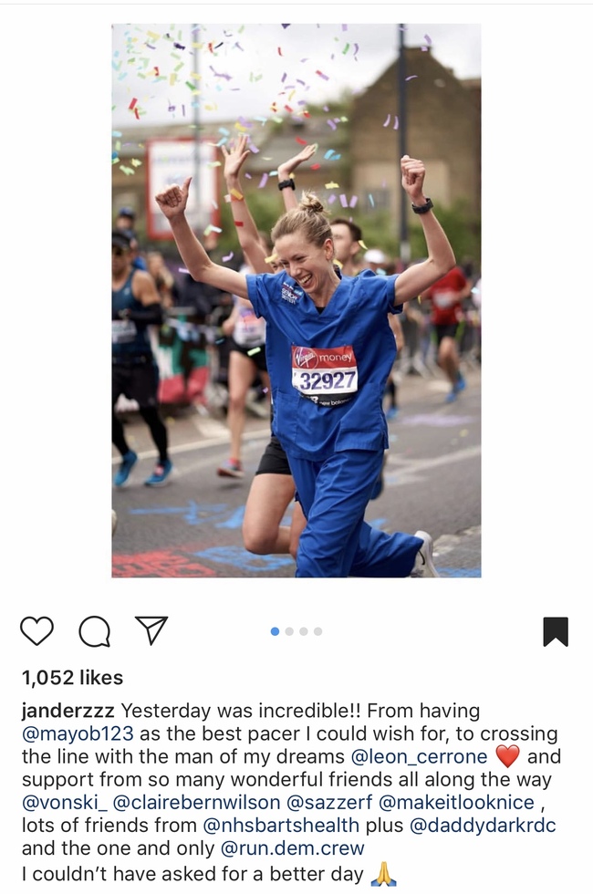 Screenshot from Jessica Anderson's Instagram on May 6, 2019.