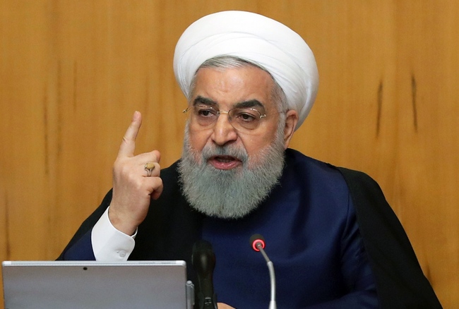 Iran's President Hassan Rouhani speaking during a government meeting in Tehran, Iran, 08 May 2019. [File photo: IC]