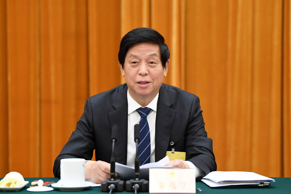 China's top legislator Li Zhanshu [File photo: Xinhua]
