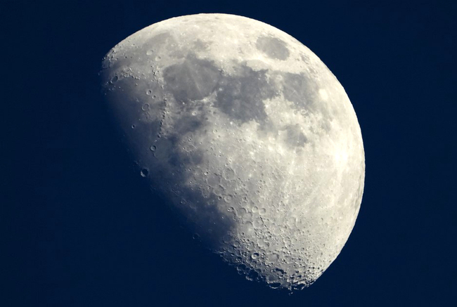 A view of the moon in Cannes, southern France. The Moon is steadily shrinking, causing wrinkling on its surface and quakes, according to an analysis of imagery captured by NASA's Lunar Reconnaissance Orbiter published on May 13, 2019. [Photo: AFP]