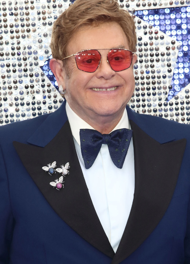 Elton John at the UK Premiere of Rocketman at the Odeon Luxe, Leicester Square, London on May 20th 2019. [Photo: IC]
