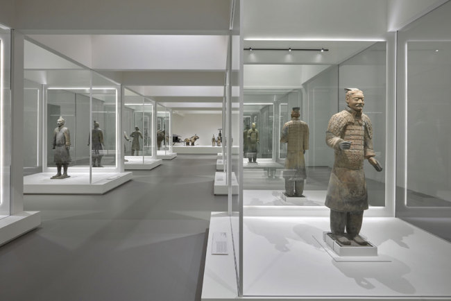 Terracotta Warriors and artefacts are displayed at the exhibit on Thursday, May 23, 2019, in the National Gallery of Victoria in Melbourne, Australia. [Photo: National Gallery of Victoria]