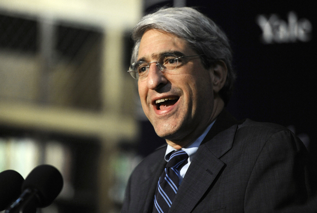 Yale University President Peter Salovey. [File Photo: AP/Jessica Hill]