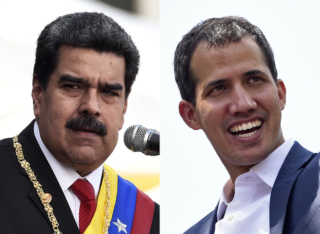 Venezuelan President Nicolas Maduro (L) and Venezuelan opposition leader Juan Guaido [File photo: STF / AFP]