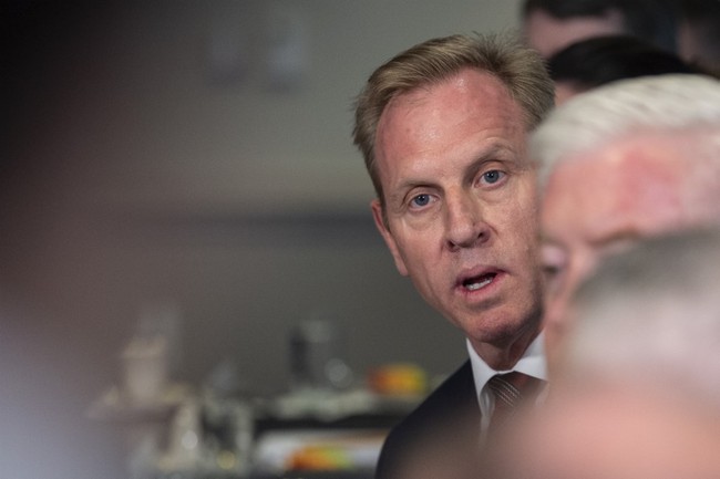 Acting US Secretary of Defense Patrick Shanahan speaks during his meeting with his Portuguese counterpart Joao Gomes Cravinho at the Pentagon in Washington, DC, on June 14, 2019. [Photo: AFP]