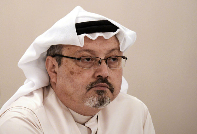 In this file photo taken on December 15, 2014 Saudi journalist Jamal Khashoggi attends a press conference in the Bahraini capital Manama. [File photo: AFP/Mohammed Al-Shaikh]