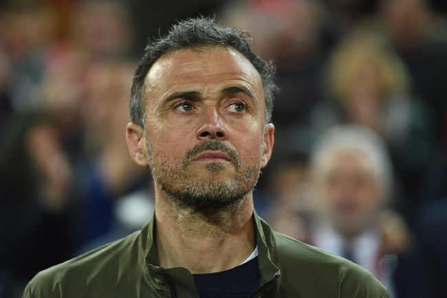 Luis Enrique, Manager of Spain looks on before the start of the 2020 UEFA European Championships group F qualifying match between Spain and Norway at Estadio Mestalla on March 23, 2019 in Valencia, Spain. [File photo: IC]