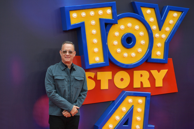 US actor Tom Hanks poses on the red carpet upon arriving for the European premiere of the film Toy Story 4 in London on June 16, 2019. [Photo: AFP/Daniel Leal-Olivas]