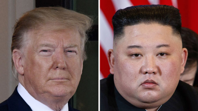 Top leader of the Democratic People's Republic of Korea (DPRK) Kim Jong Un (R) and U.S. President Donald Trump. [File Photo: China Plus]