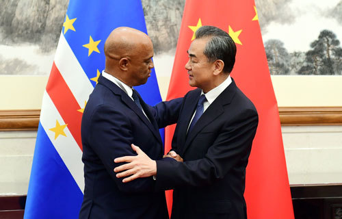 Chinese State Councilor and Foreign Minister Wang Yi meets with the Foreign Minister of the Republic of Cape Verde Luis Tavares in Beijing, June 24, 2019. [Photo: fmprc.gov.cn]