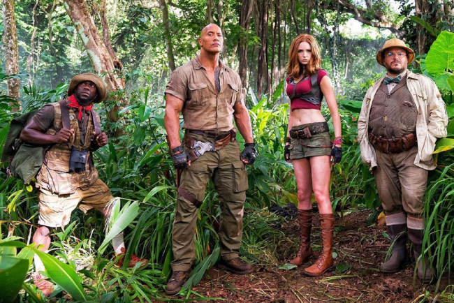 Sony Picture published a picture of the new 'Jumanji: The Next Level' starring Dwayne The Rock Johnson, Jack Black, Kevin Hart and Karen Gillan returning for a new round in the action-packed video game. [Photo: IC]