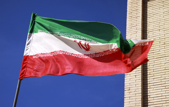 National flag of Iran. [File photo: IC]