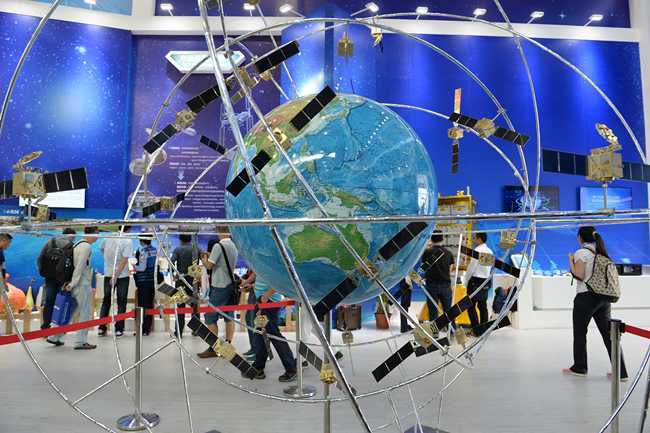 A model of the BeiDou Navigation Satellite System (BDS). [File Photo: IC] 