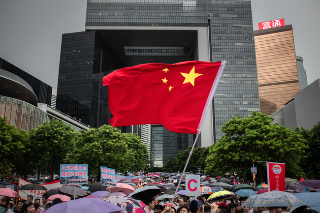 Residents rally to voice their strong opposition to violence and firm support for police in Hong Kong, on July 20, 2019. [Photo: IC]