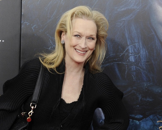 This Dec. 8, 2014 file photo shows Meryl Streep at the premiere of "Into The Woods" in New York. Streep will be the first recipient of an acting award bestowed as part of the Toronto International Film Festival. [Photo: AP]