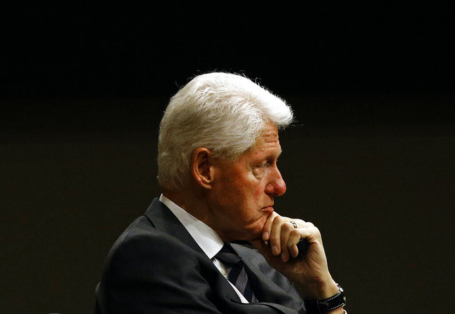 In this Monday, Oct. 30, 2017, file photo, former President Bill Clinton listens during a panel discussion in Baltimore. FX says the next chapter of its “American Crime Story” series will dramatize Clinton's impeachment. The miniseries will air Sept. 27, 2020, within weeks of the general election. [Photo: AP]