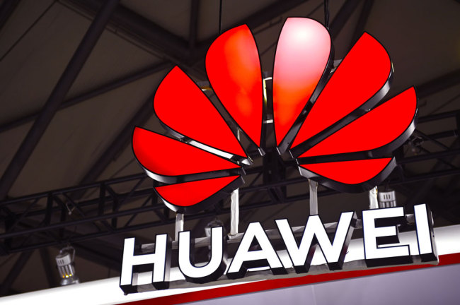 A Huawei logo during the Mobile World Congress in Shanghai on June 27, 2019 [File photo: IC]