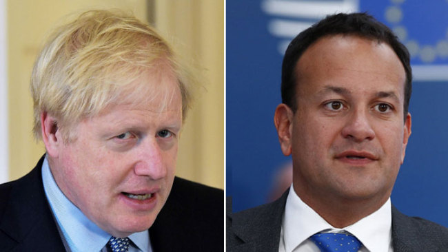 British Prime Minister Boris Johnson(Left) and his Irish counterpart Leo Varadkar. [File Photo: China Plus] 