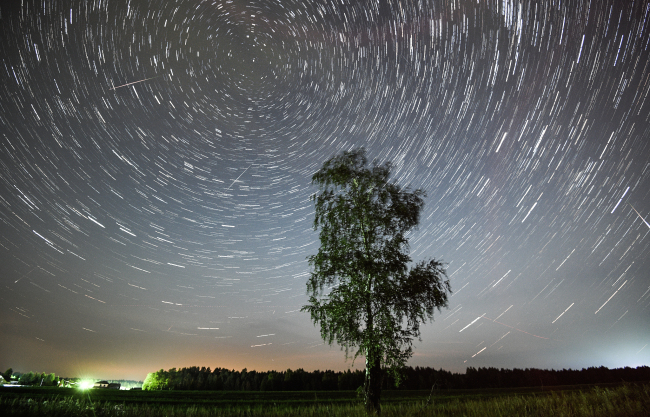 The Perseid meteor shower in Russia on Monday, August 12, 2019. [Photo: IC]