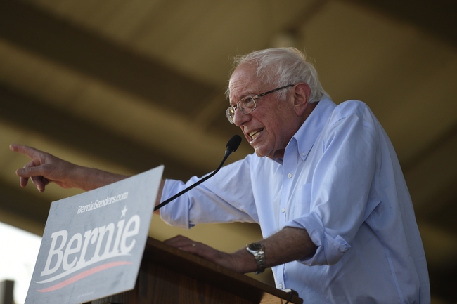 Democratic presidential contender Bernie Sanders addresses a Medicare for All town hall campaign event on Friday, Aug. 30, 2019, in Florence, S.C. [Photo: AP/Meg Kinnard]