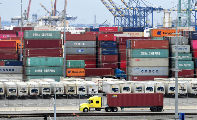 Containers at the Port of Los Angeles on June 18, 2019 in San Pedro, California. [Photo: AFP]