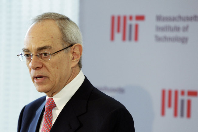In this May 16, 2012, file photo, L. Rafael Reif addresses a news conference after he was announced as the 17th president of the Massachusetts Institute of Technology in Cambridge, Mass. [Photo: AP]