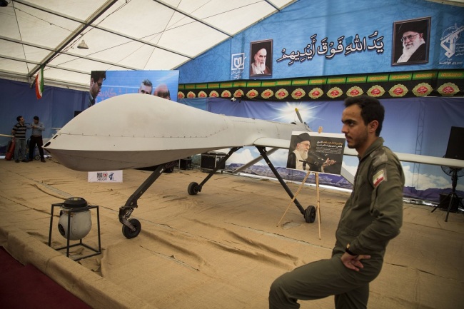 A view of an exhibition of what Iran says are the US and other drones captured in its territory, at Tehran's Islamic Revolution and Holy Defence museum, in the capital Tehran, September 21, 2019. [File Photo: IC]