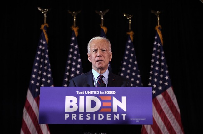 Democratic presidential hopeful Joe Biden makes a statement on Ukraine corruption during a press conference at the Hotel Du Pont on September 24, 2019, in Wilmington, Delaware. [Photo: AFP]