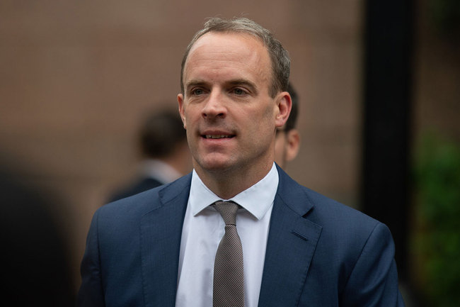 British Foreign Secretary Dominic Raab. [File photo: VCG]