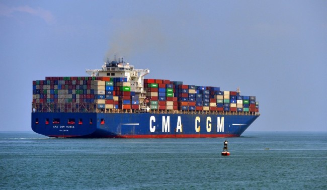 A cargo ship loaded with containers departs from the Colombo International Container Terminal in Colombo on March 29, 2019. [File Photo: AFP]