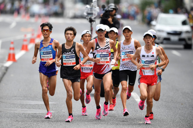Runners compete in the Marathon Grand Championship, Sunday Sept. 15 2019, in Tokyo. [Photo: IC]