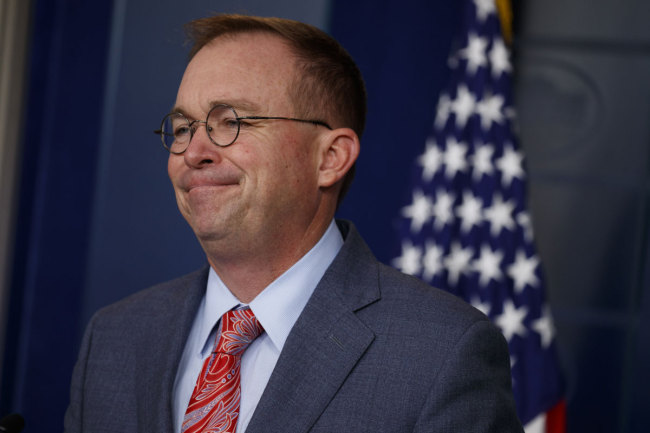 White House chief of staff Mick Mulvaney announces that the G7 will be held at Trump National Doral, Thursday, Oct. 17, 2019, in Washington. [Photo: AP]