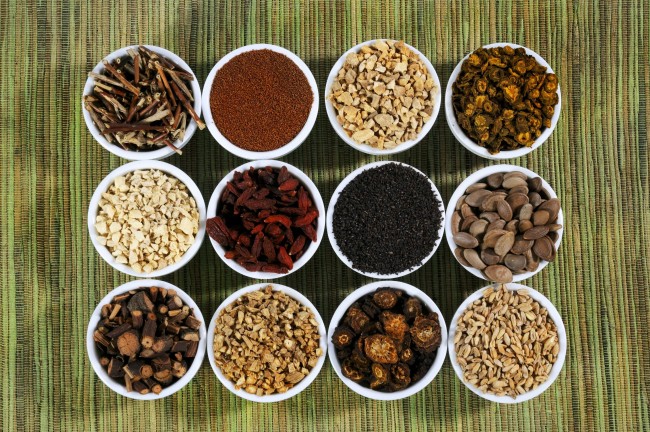 The undated photo shows various traditional Chinese medicines are on display. [Photo: IC]  