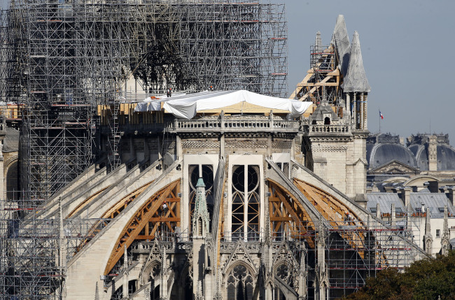 Notre Dame Cathedral is seen almost five months after the massive fire that ravaged the world-famous monument on September 06, 2019 in Paris, France. [Photo: Chesnot/Getty Editorial via VCG]