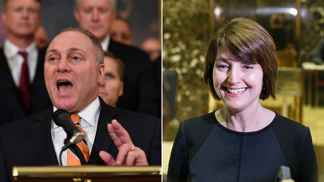 Steve Scalise of Louisiana (left) and Cathy McMorris Rodgers of Washington [Photo: China Plus]