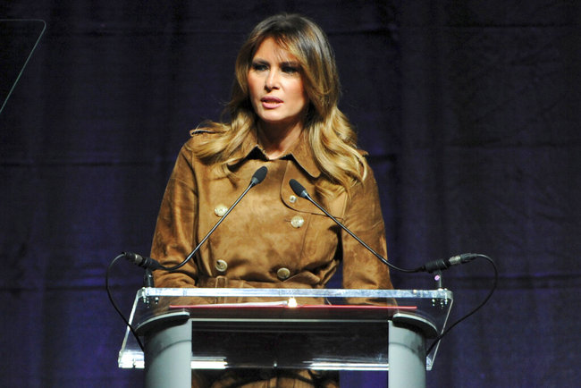 First lady Melania Trump speaks at the B'More Youth Summit, Tuesday, Nov. 26, 2019, at UMBC in Baltimore. [Photo: AP]