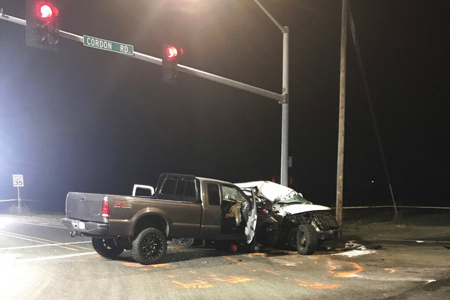 In this Nov. 29, 2019 file photo provided by the Marion County Sheriff's Office, the scene of a deadly van crash in Salem, Ore. is shown. [File photo: AP]