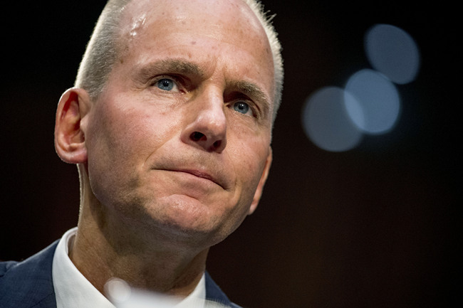 Boeing Company President and Chief Executive Officer Dennis Muilenburg appears before a Senate Committee on Commerce, Science, and Transportation hearing on 'Aviation Safety and the Future of Boeing's 737 MAX' in Washington on Oct. 29, 2019. [File photo: AP/Andrew Harnik]