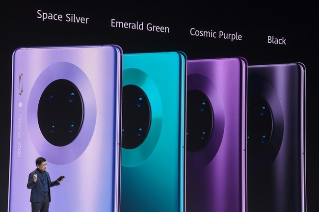 Richard Yu, head of Huawei's consumer business Group, speaks on stage during a presentation to reveal Huawei's latest smartphones "Mate 30" and "Mate 30 Pro" in Munich, Germany, on September 19, 2019. [File photo: AFP]