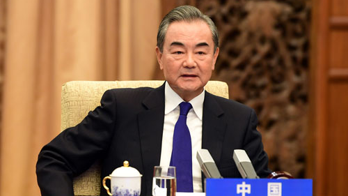 Na snímku je člen Státní rady a ministr zahraničních věcí Wang Yi. Fotografii poskytlo čínské ministerstvo zahraničních věcí.