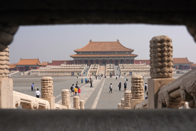 Palácové muzeum také známé jako Zakázané město je symbolická historická památka v Pekingu. Fotografie: tisková agentura Nová Čína / Xinhua