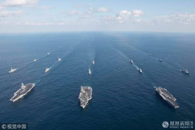 Ejercicios con tres portaaviones parte de "operación normal", según secretario de Defensa del Pentágono
