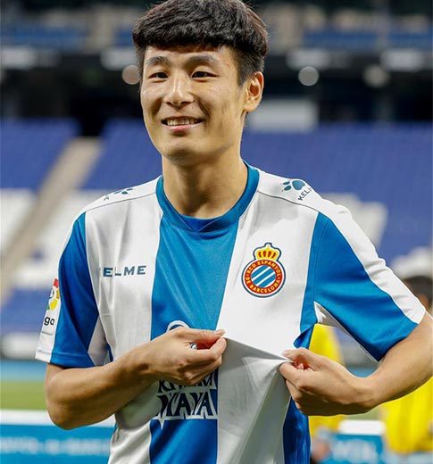 Fútbol: Atacante chino Wu Lei debuta con el RCD Espanyol en España