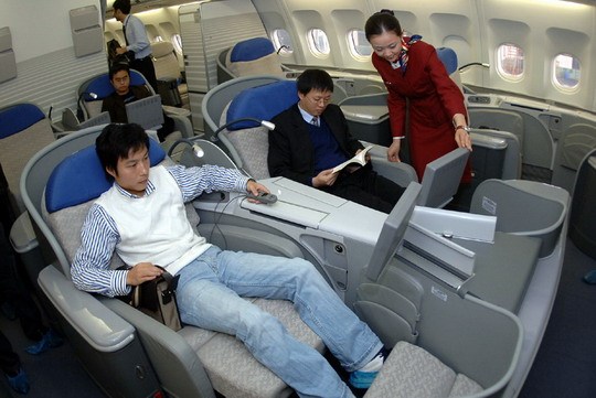 Aerolíneas chinas cancelan las cabinas de primera clase