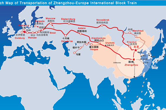 D'Europe en Asie en passant par Zhengzhou