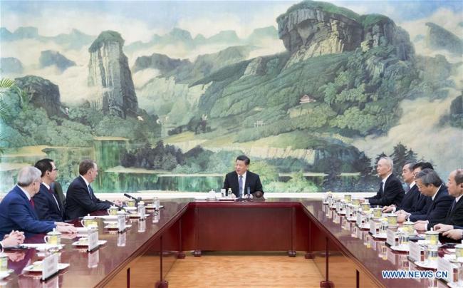 Xi Jinping rencontre le représentant au commerce et le secrétaire au Trésor des Etats-Unis