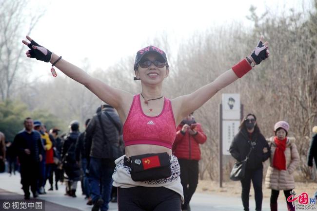 Des milliers de coureurs en sous-vêtements ont participé à la course annuelle Undie Run dans le parc forestier olympique de Beijing, le 24 février 2019. Undie Run est une course ludique dans laquelle les participants doivent se mettre en petite tenue avant le départ.